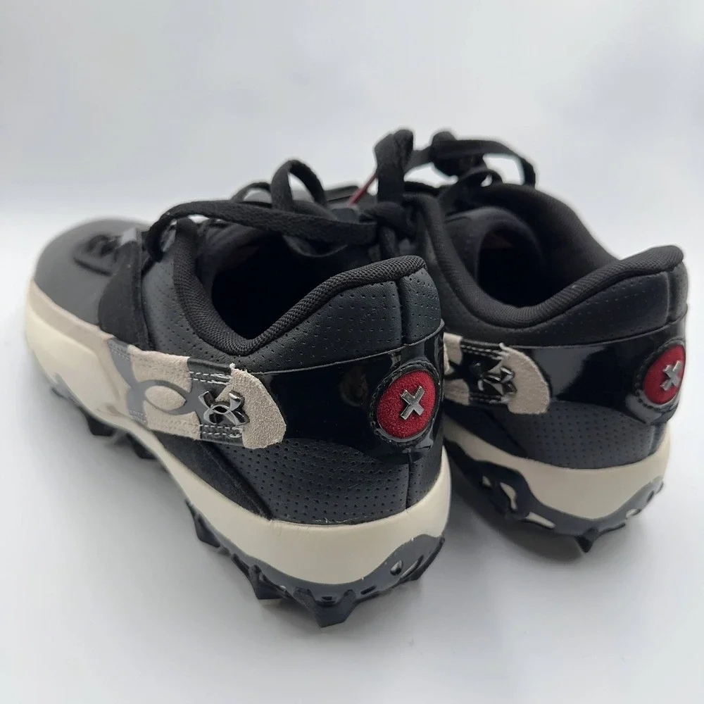 Mens Size 9 Under Armour Baseball Cleats UA Harper 10 Pro TPU Black 6010136-001